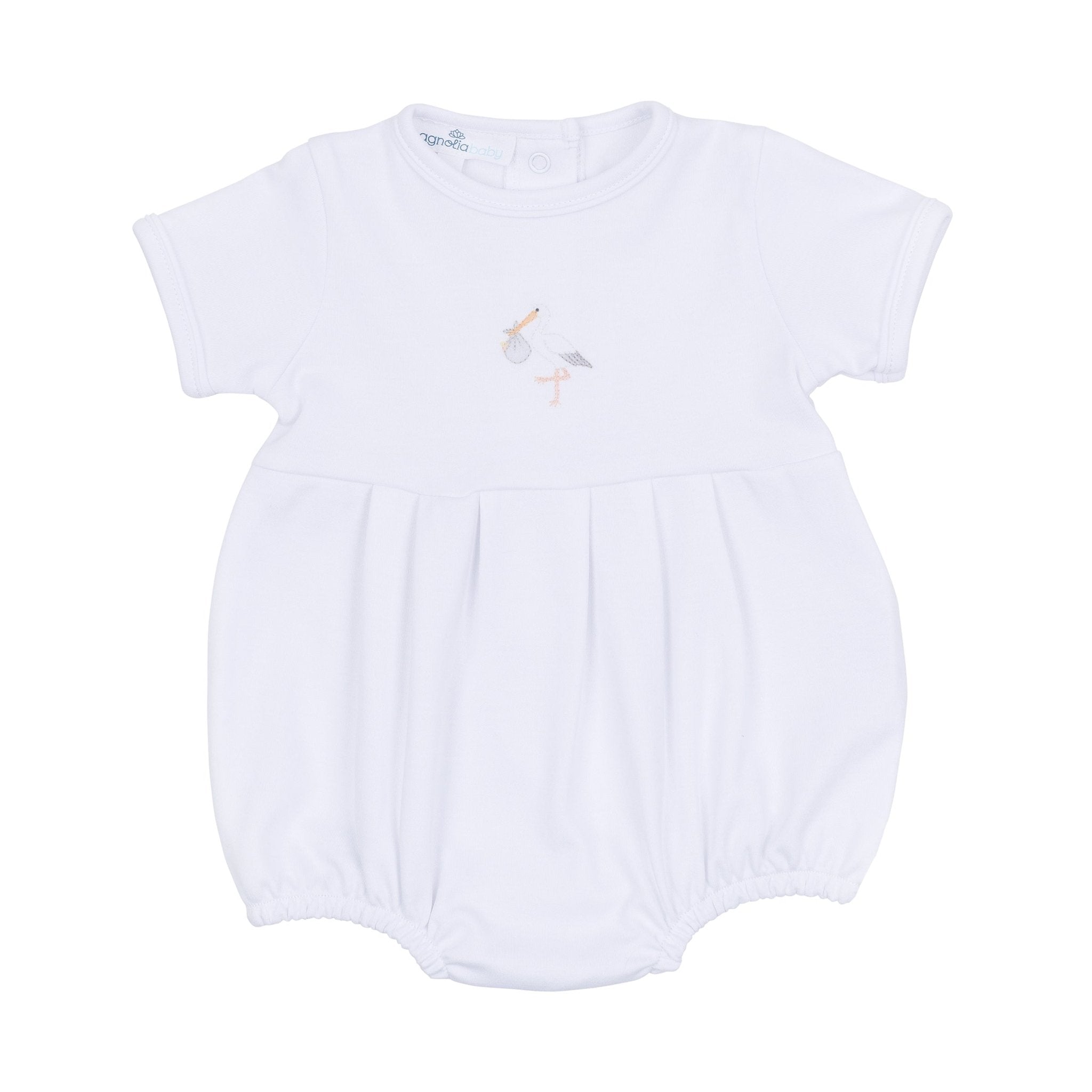 Vintage Stork Bubble - White - Magnolia BabyBubble