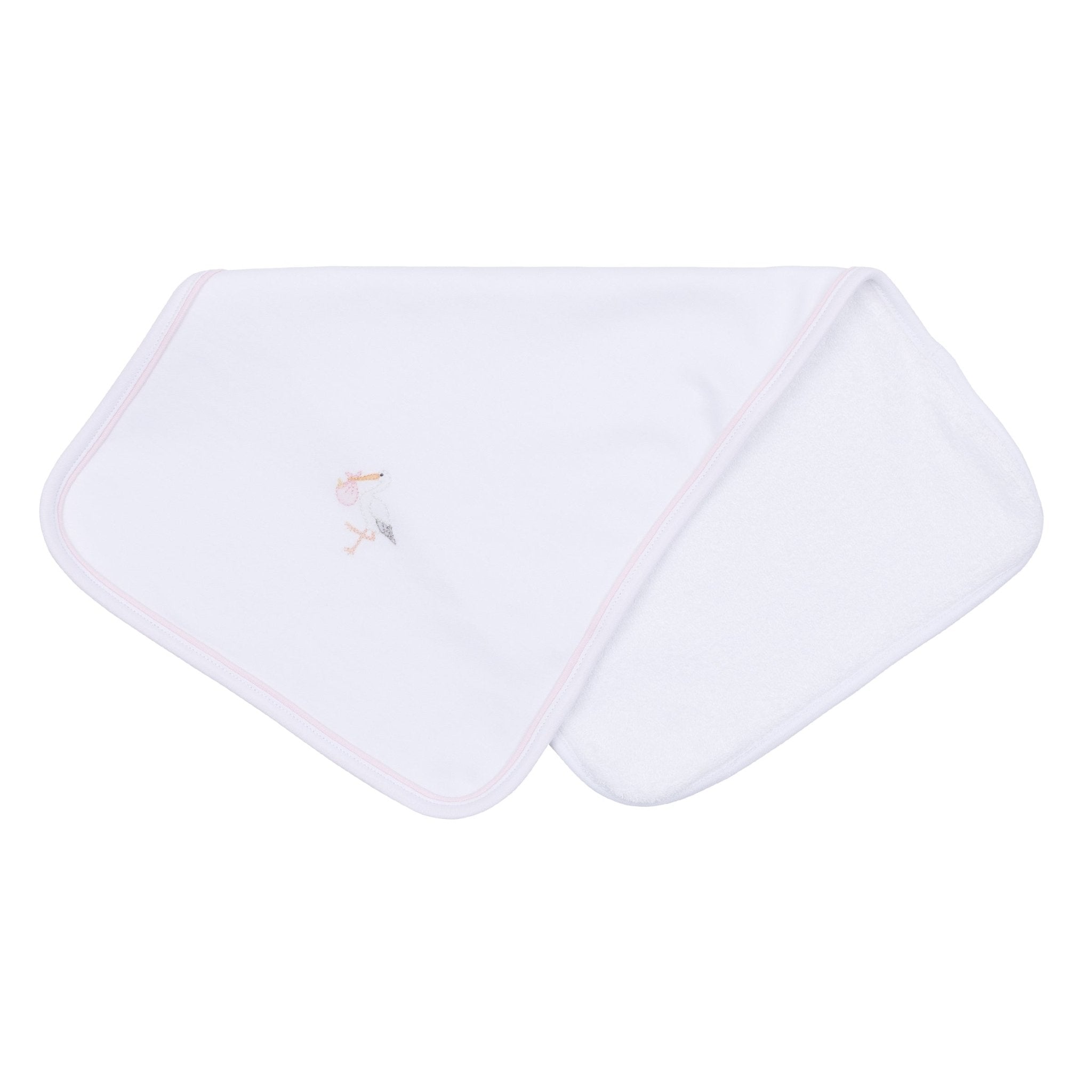 Vintage Stork Burp Cloth - Pink - Magnolia BabyBurp Cloth