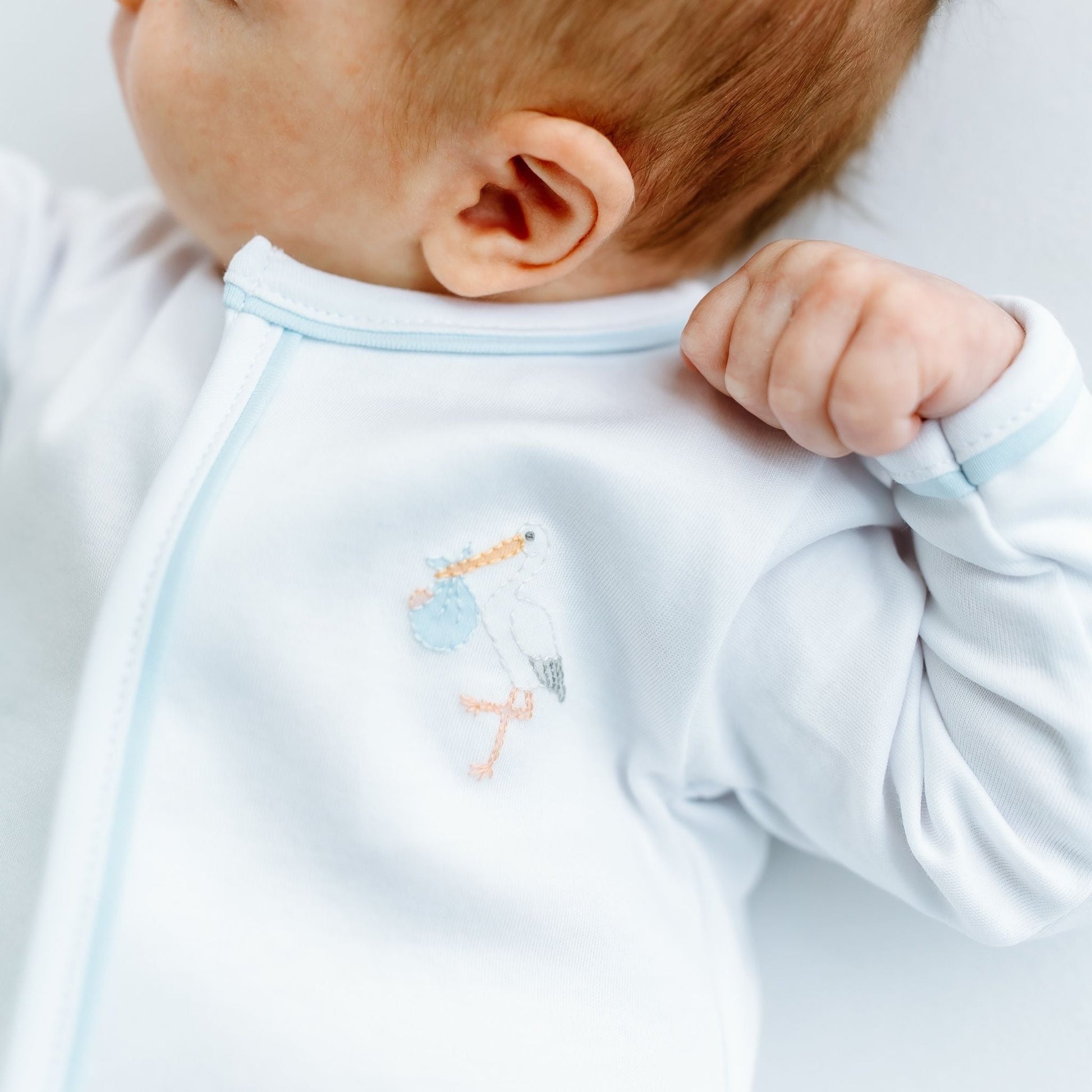 Vintage Stork Converter - Light Blue - Magnolia BabyConverter Gown