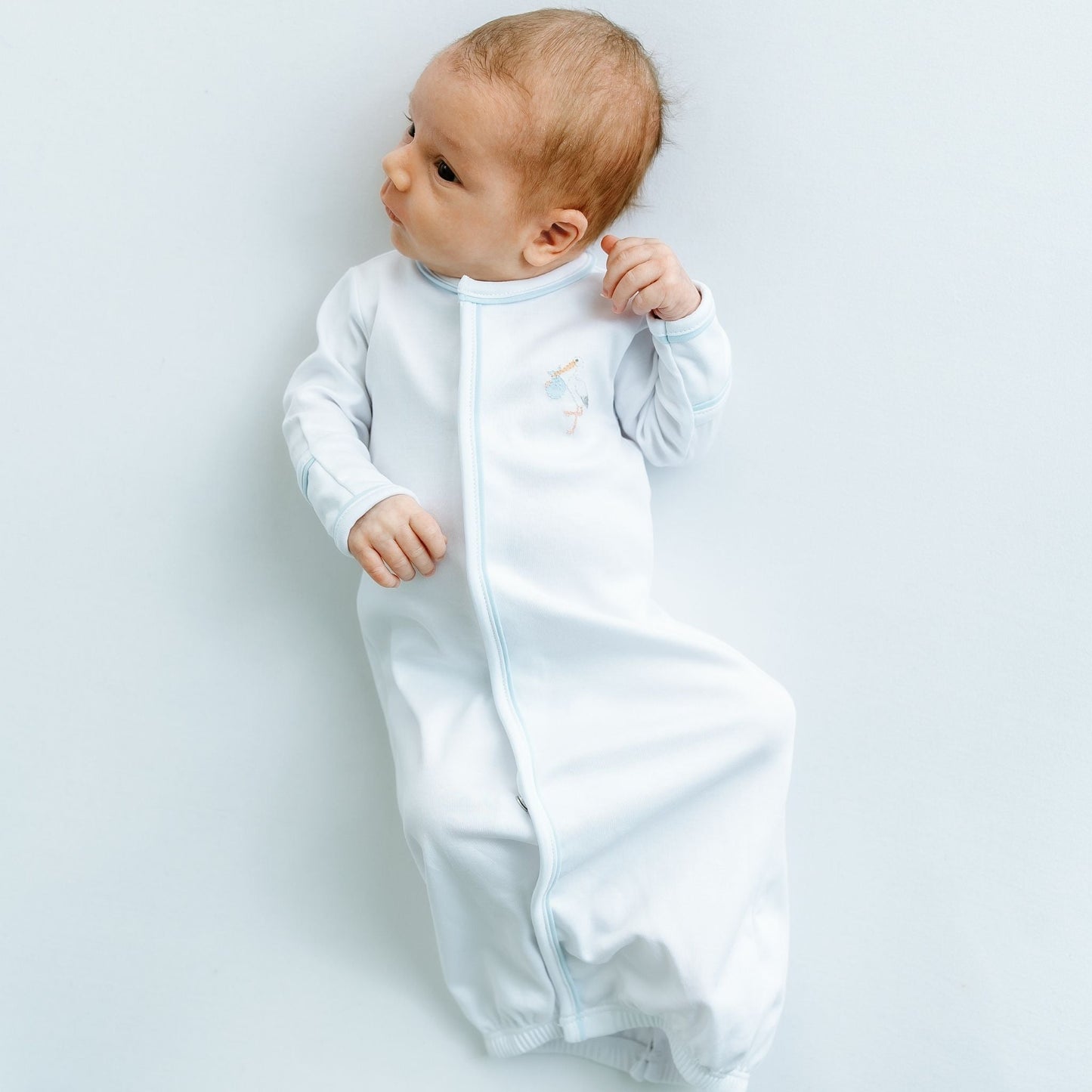 Vintage Stork Converter - Light Blue - Magnolia BabyConverter Gown