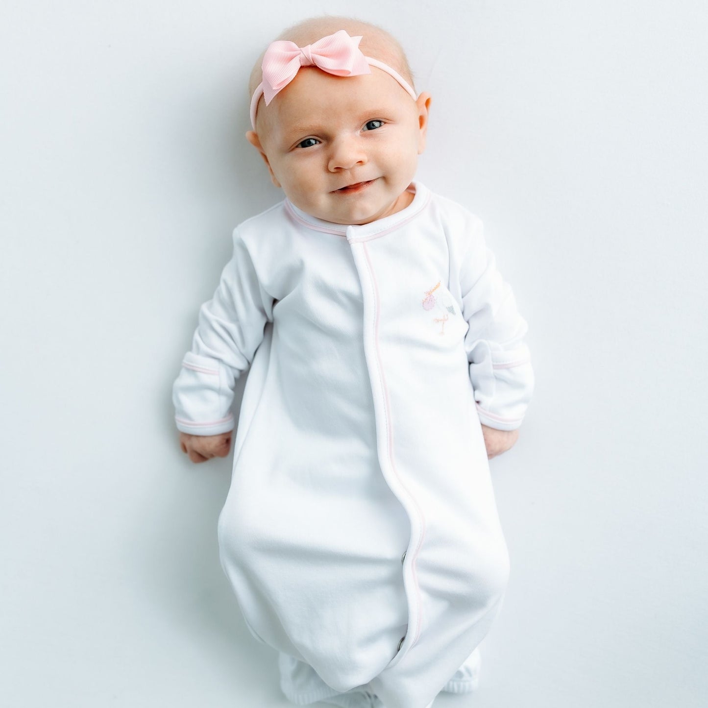 Vintage Stork Converter - Pink - Magnolia BabyConverter Gown
