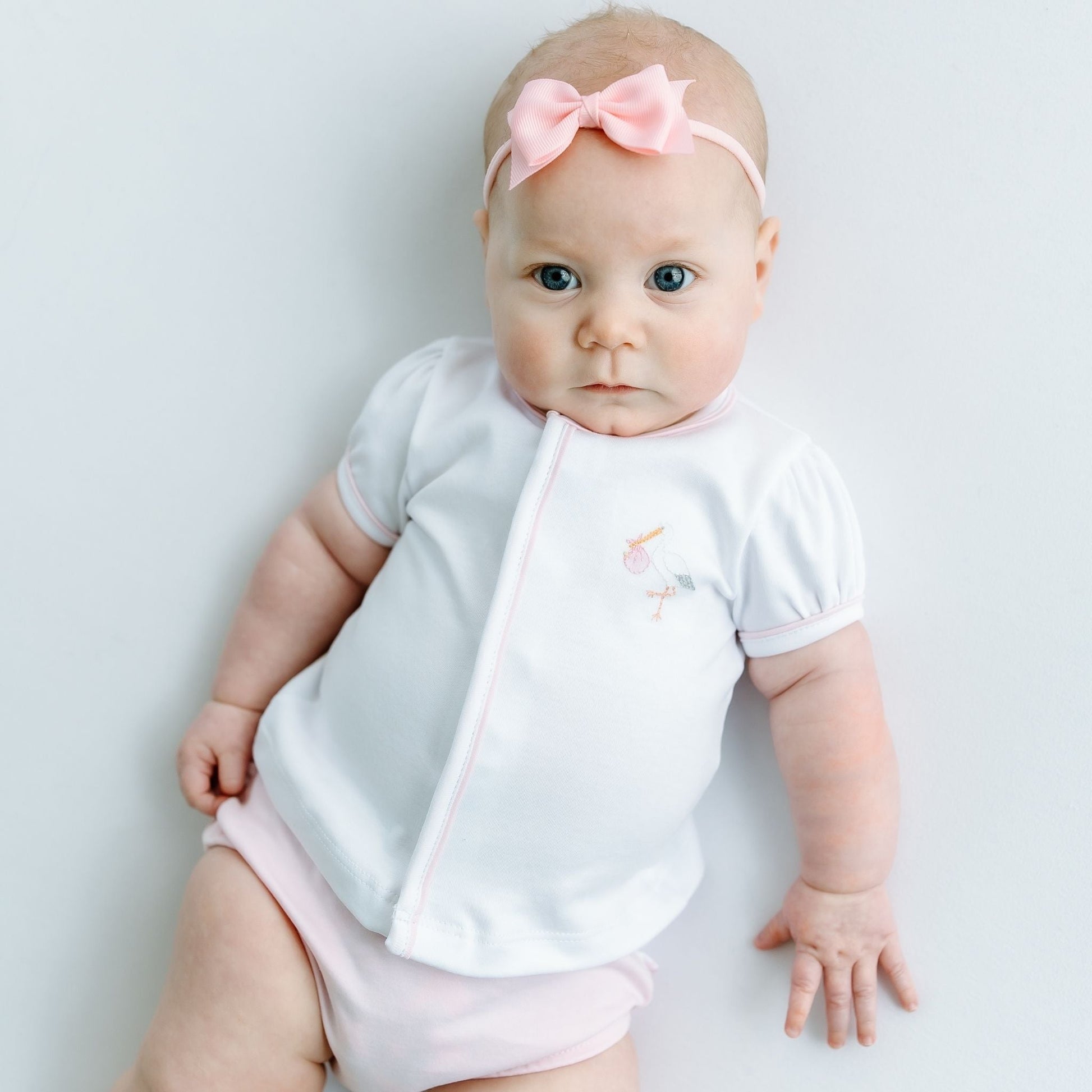 Vintage Stork Diaper Cover Set - Pink - Magnolia BabyDiaper Cover