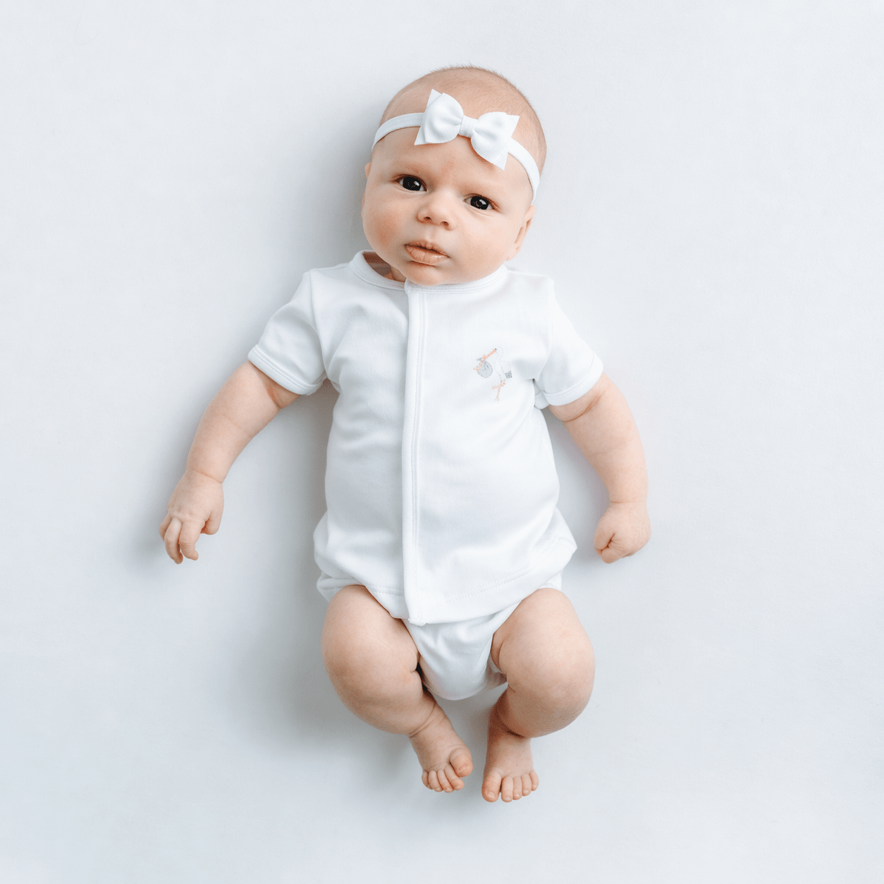 Vintage Stork Diaper Cover Set - White - Magnolia BabyDiaper Cover