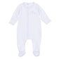 Vintage Stork Footie - Light Blue - Magnolia BabyFootie