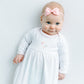 Vintage Stork Gathered Gown - Pink - Magnolia BabyGown