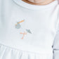 Vintage Stork Gathered Gown - White - Magnolia BabyGown