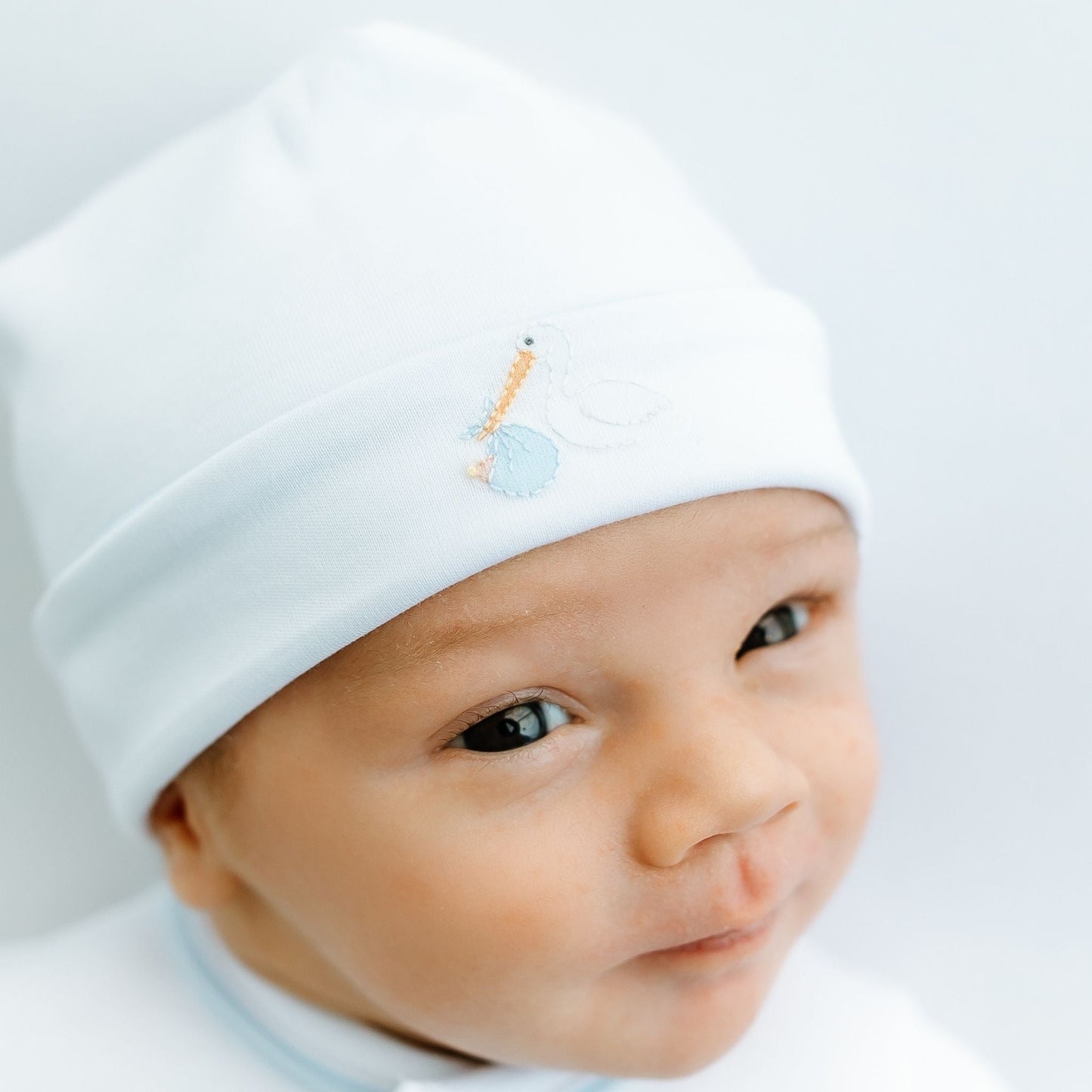Vintage Stork Hat - Light Blue - Magnolia BabyHat