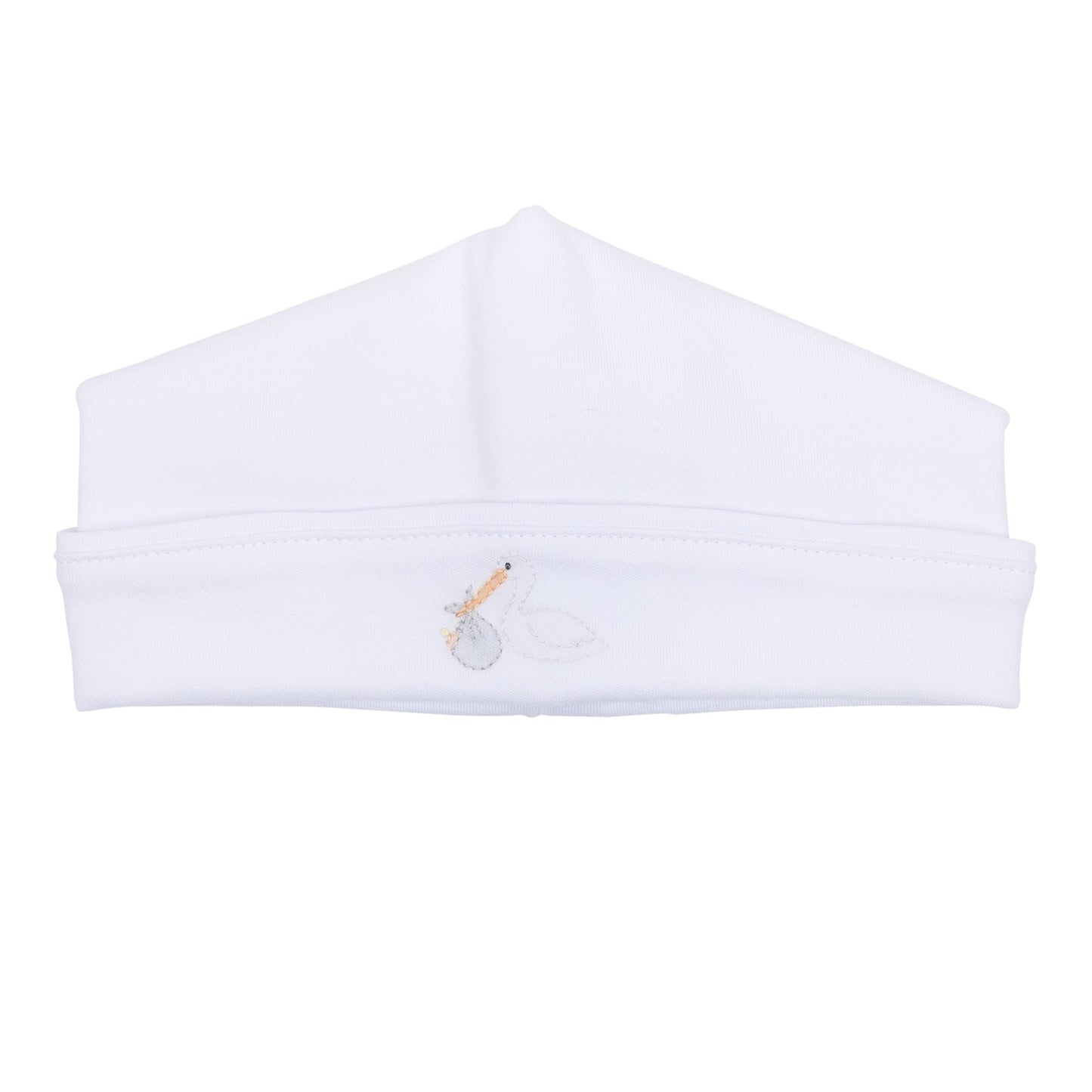 Vintage Stork Hat - White - Magnolia BabyHat