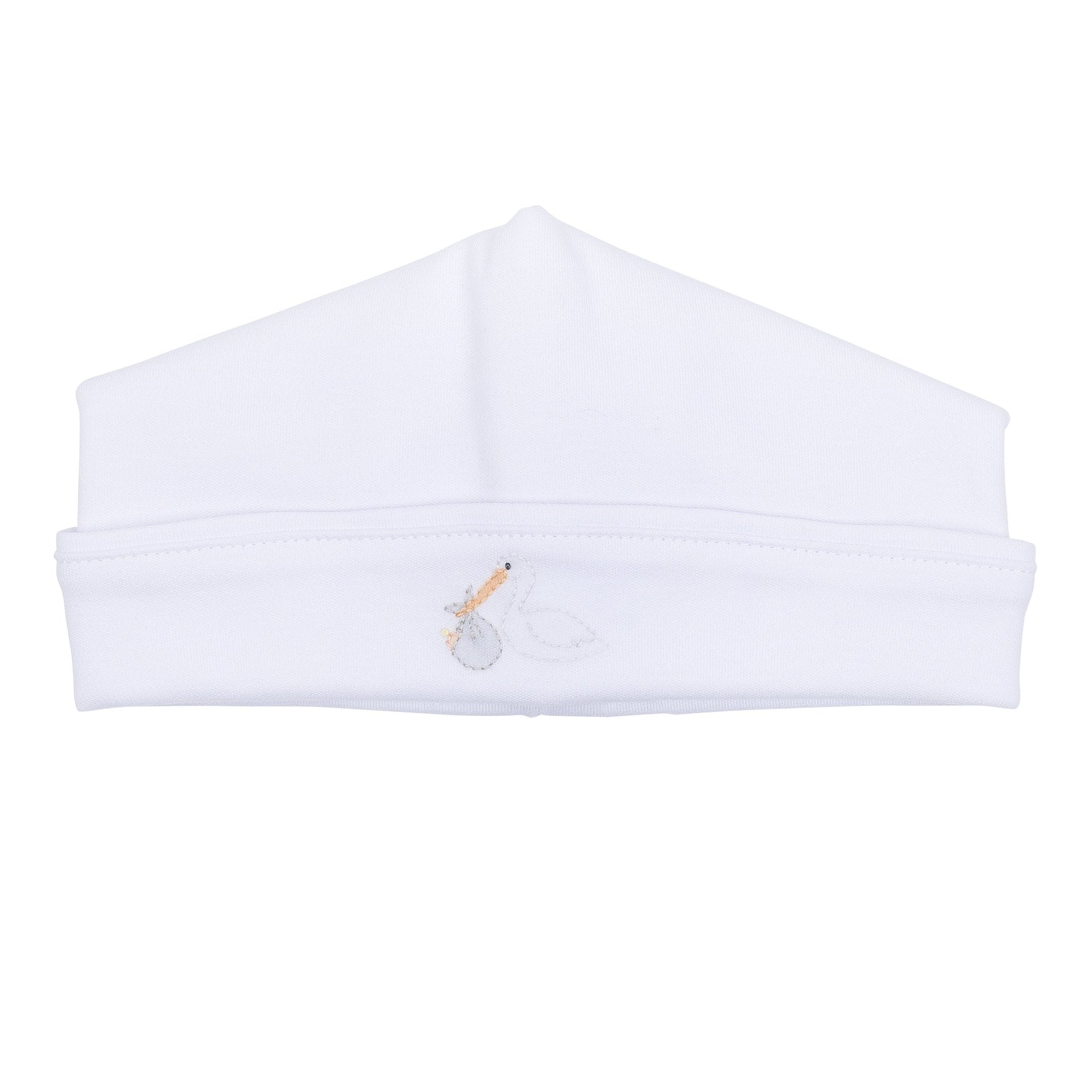 Vintage Stork Hat - White - Magnolia BabyHat