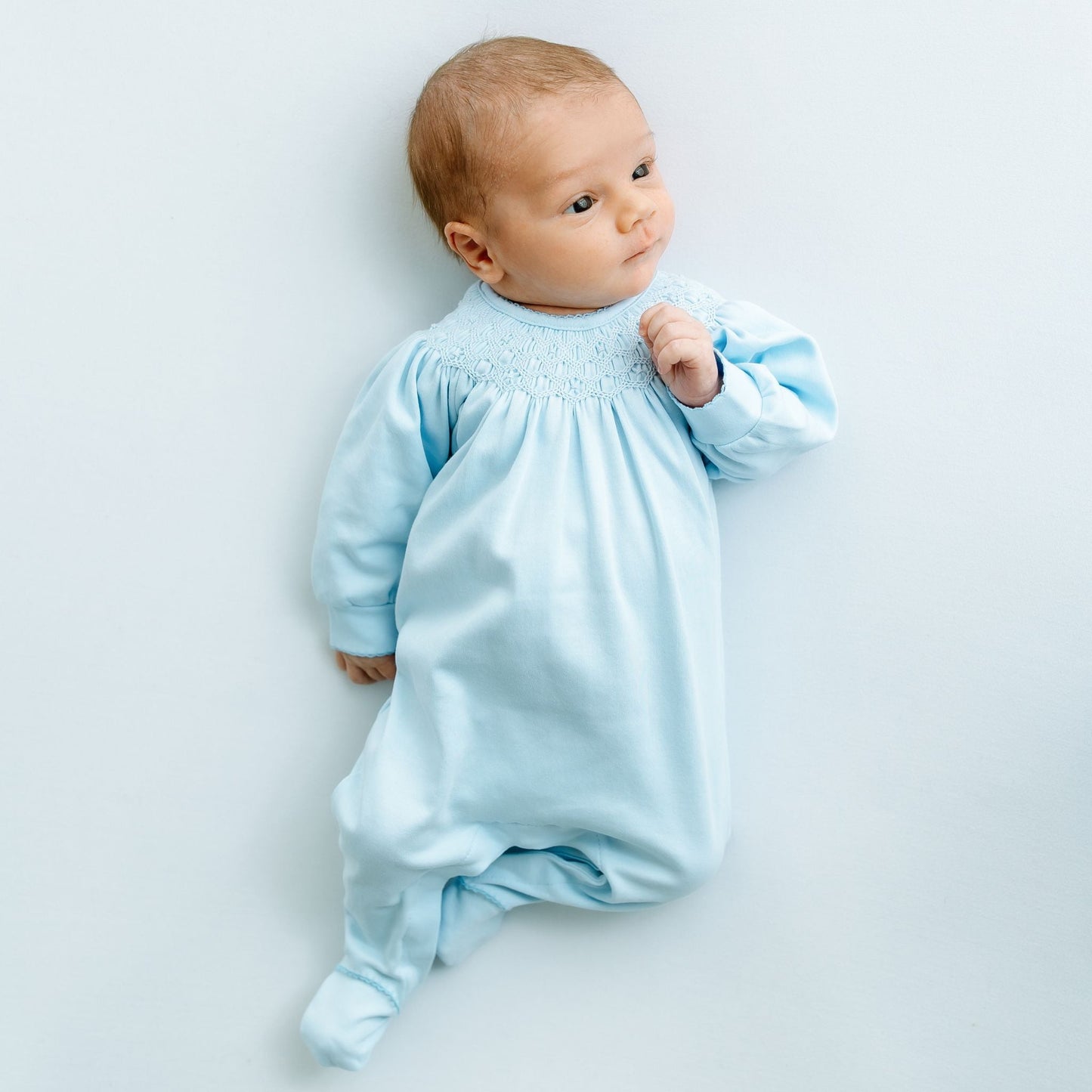 Walker's Classics Bishop Footie - Light Blue - Magnolia BabyFootie