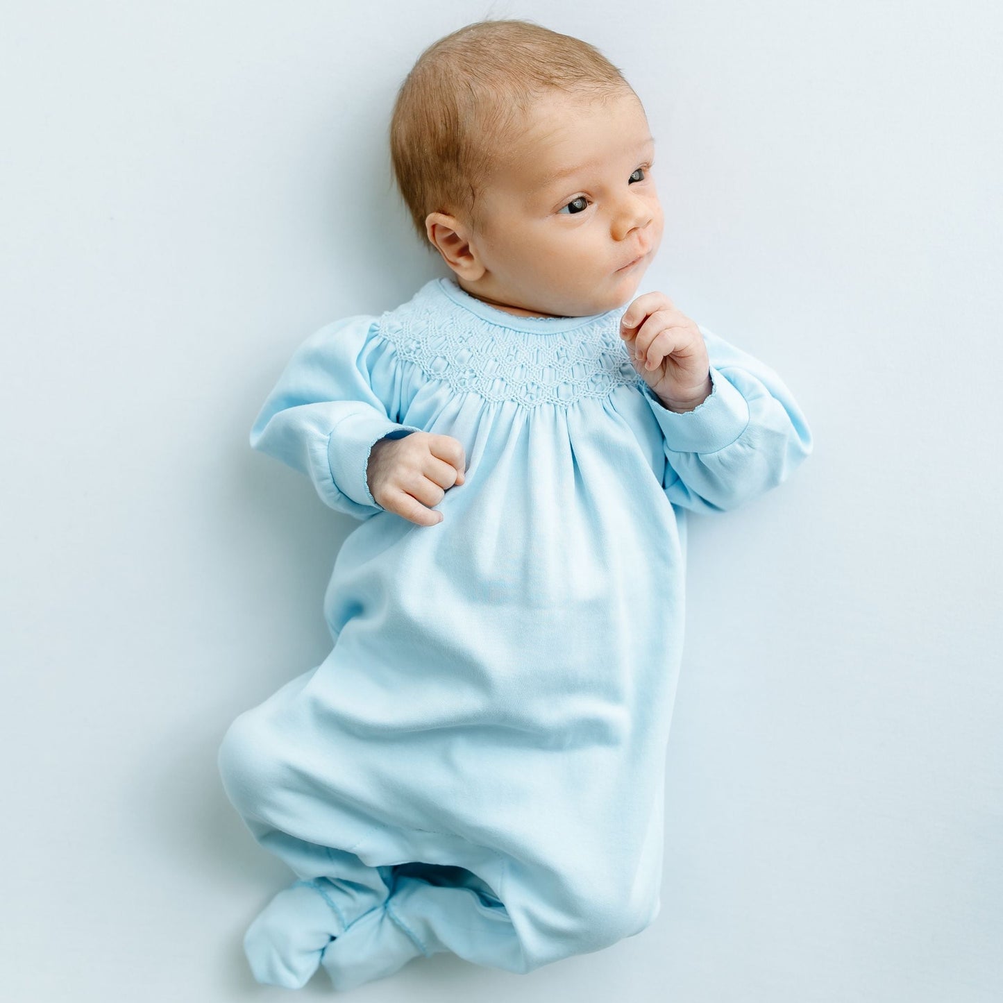 Walker's Classics Bishop Footie - Light Blue - Magnolia BabyFootie