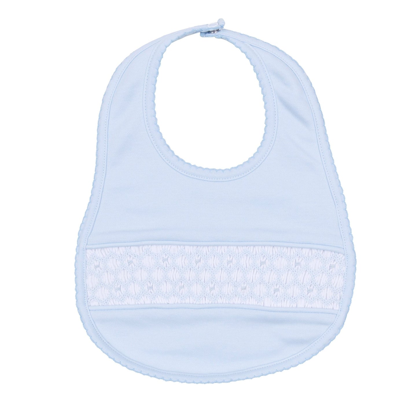 Walker's Classics Smocked Bib - Light Blue - Magnolia BabyBib