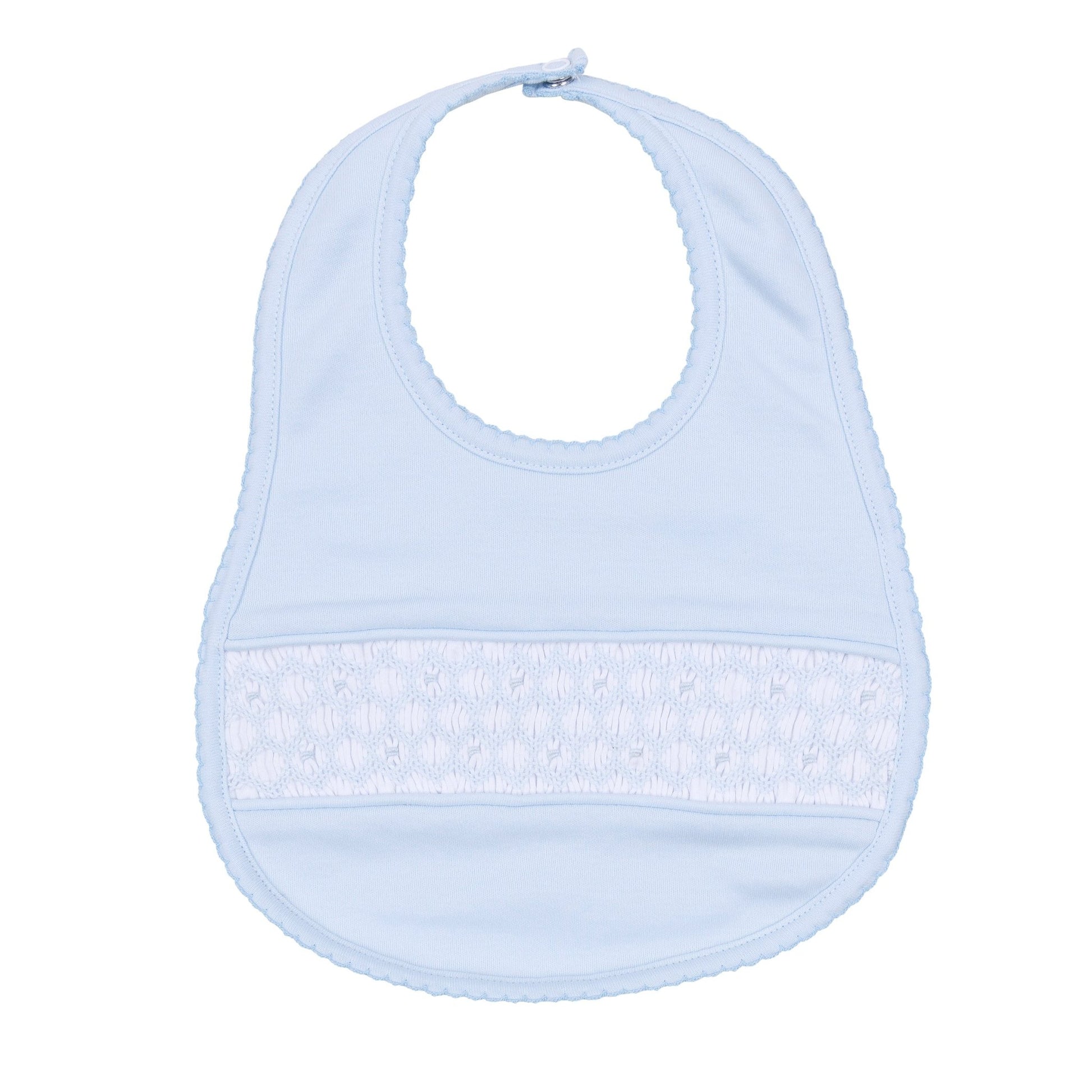 Walker's Classics Smocked Bib - Light Blue - Magnolia BabyBib