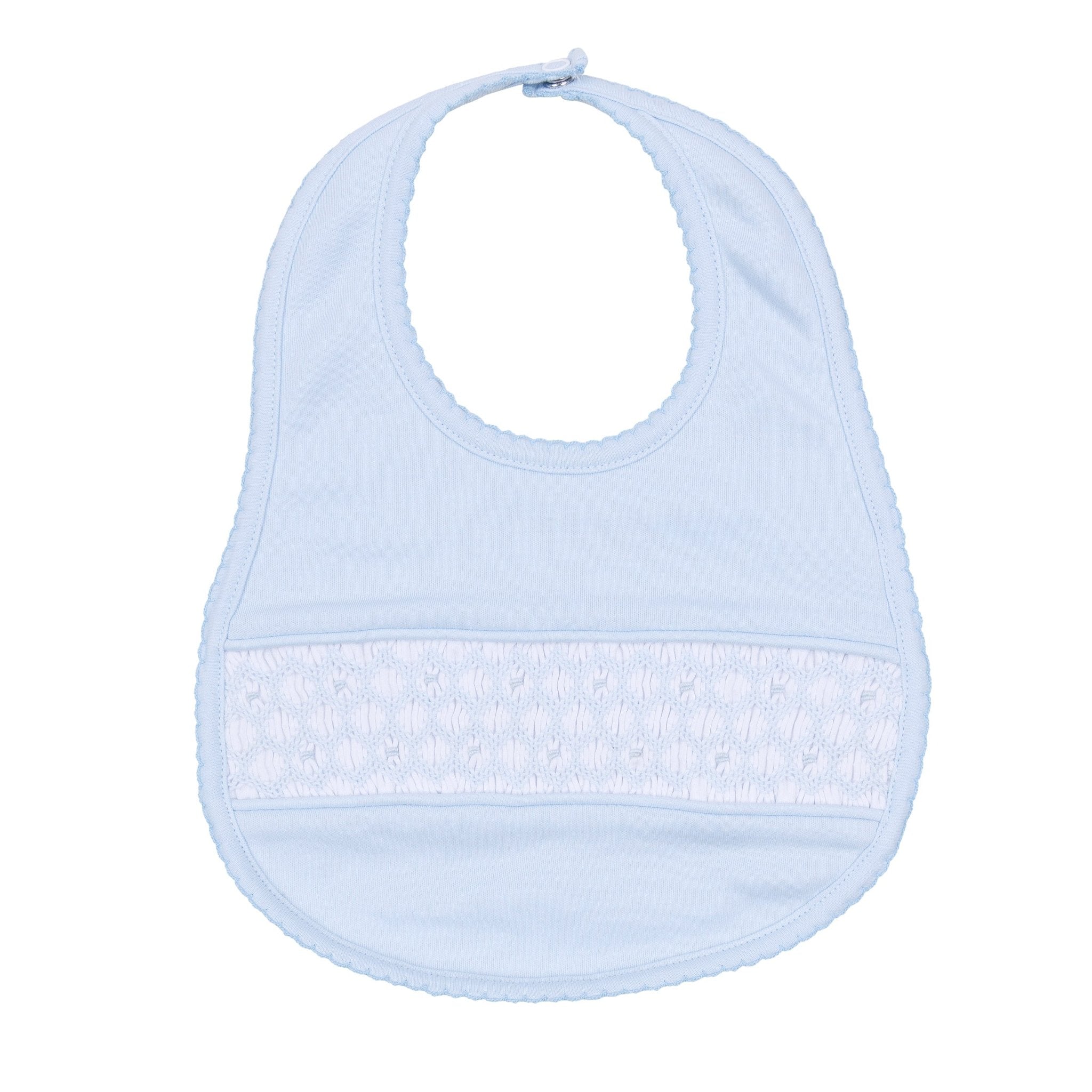 Walker's Classics Smocked Bib - Light Blue - Magnolia BabyBib