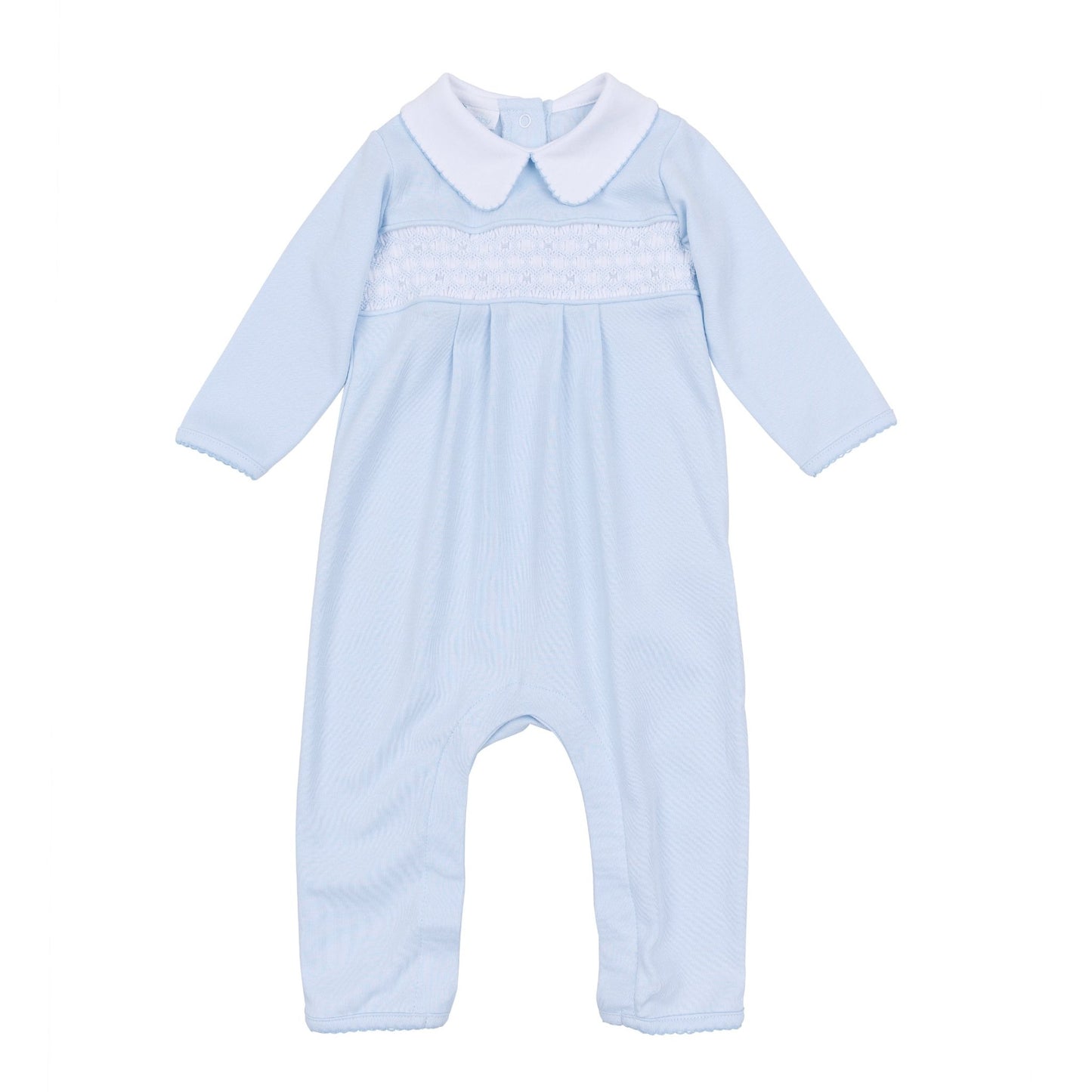 Walker's Classics Smocked Playsuit - Light Blue - Magnolia BabyPlaysuit