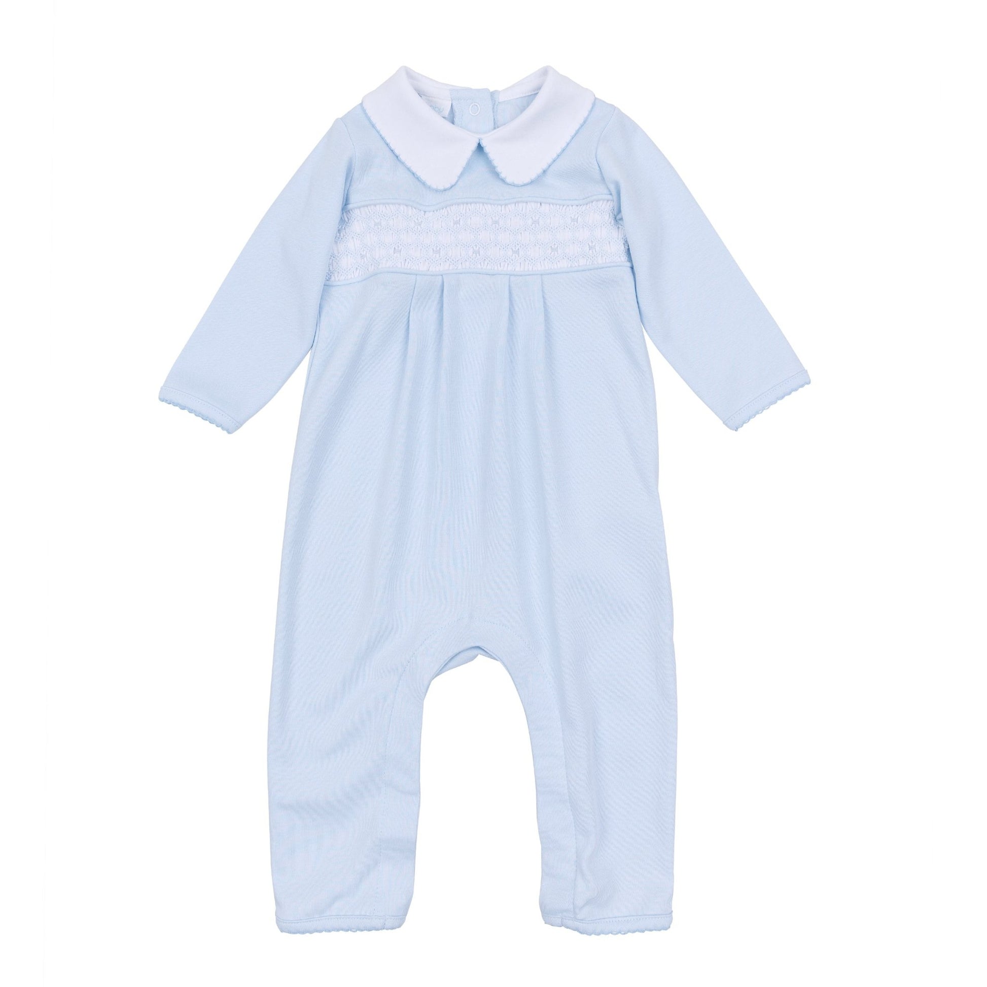 Walker's Classics Smocked Playsuit - Light Blue - Magnolia BabyPlaysuit
