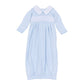 Walker's Classics Smocked Pleated Gown - Light Blue - Magnolia BabyGown