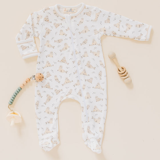 Walrus Cuddles Zip Footie by Luna & Arlo - Magnolia BabyFootie
