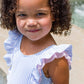Waterfall One Piece Swimsuit - Periwinkle Stripe Seersucker - Magnolia BabySwimsuit