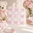 Welcome Baby Pink Bows Enclosure Card - Magnolia BabyStationery