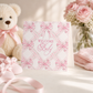Welcome Baby Pink Bows Enclosure Card