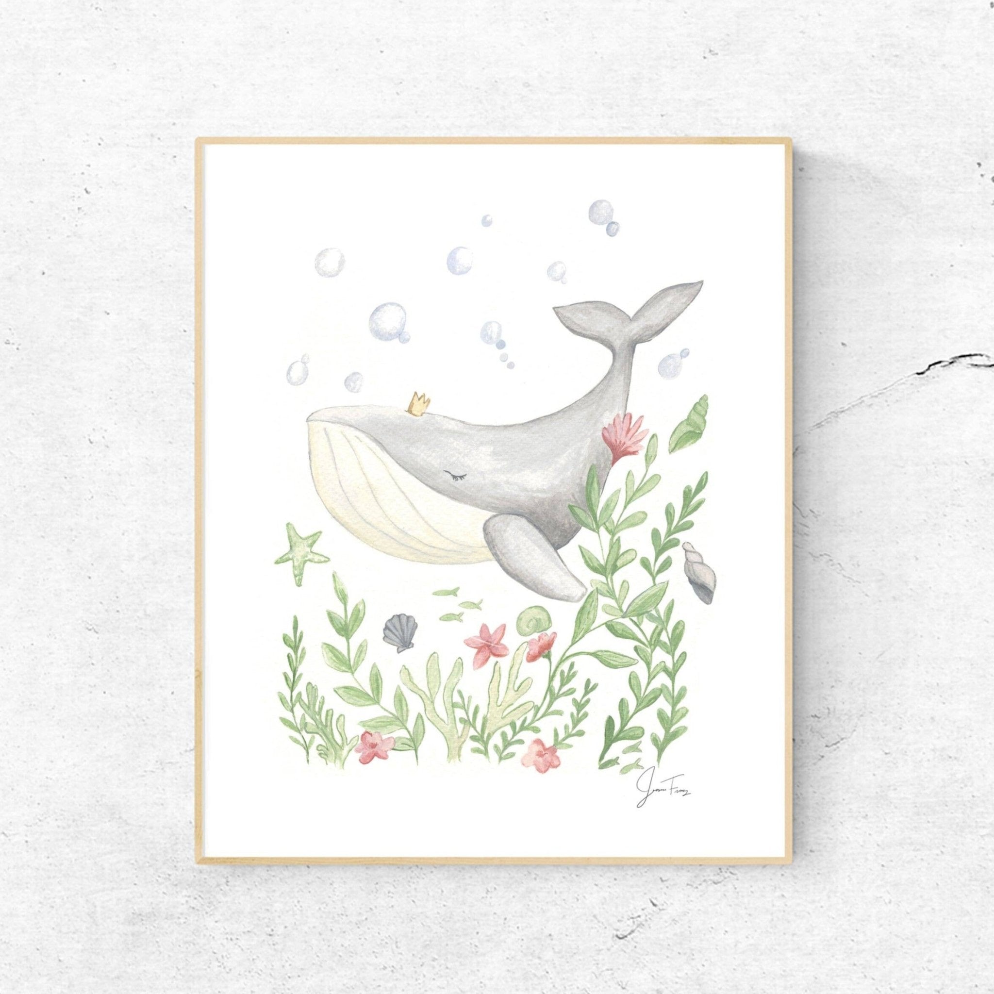 Whale Art Print - Magnolia BabyWall Art