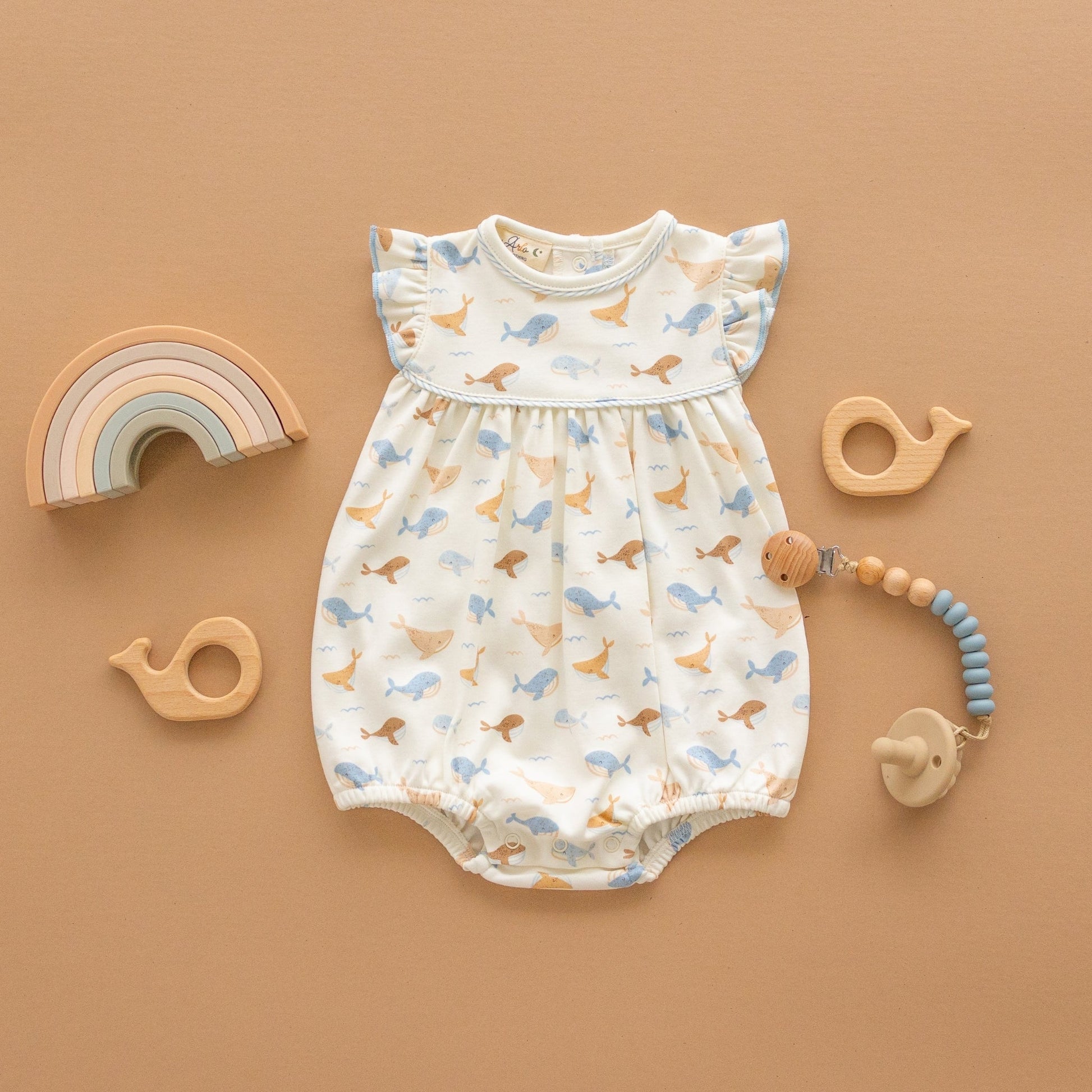 Whale Tales Flutters Bubble - Ivory - Magnolia BabyBubble
