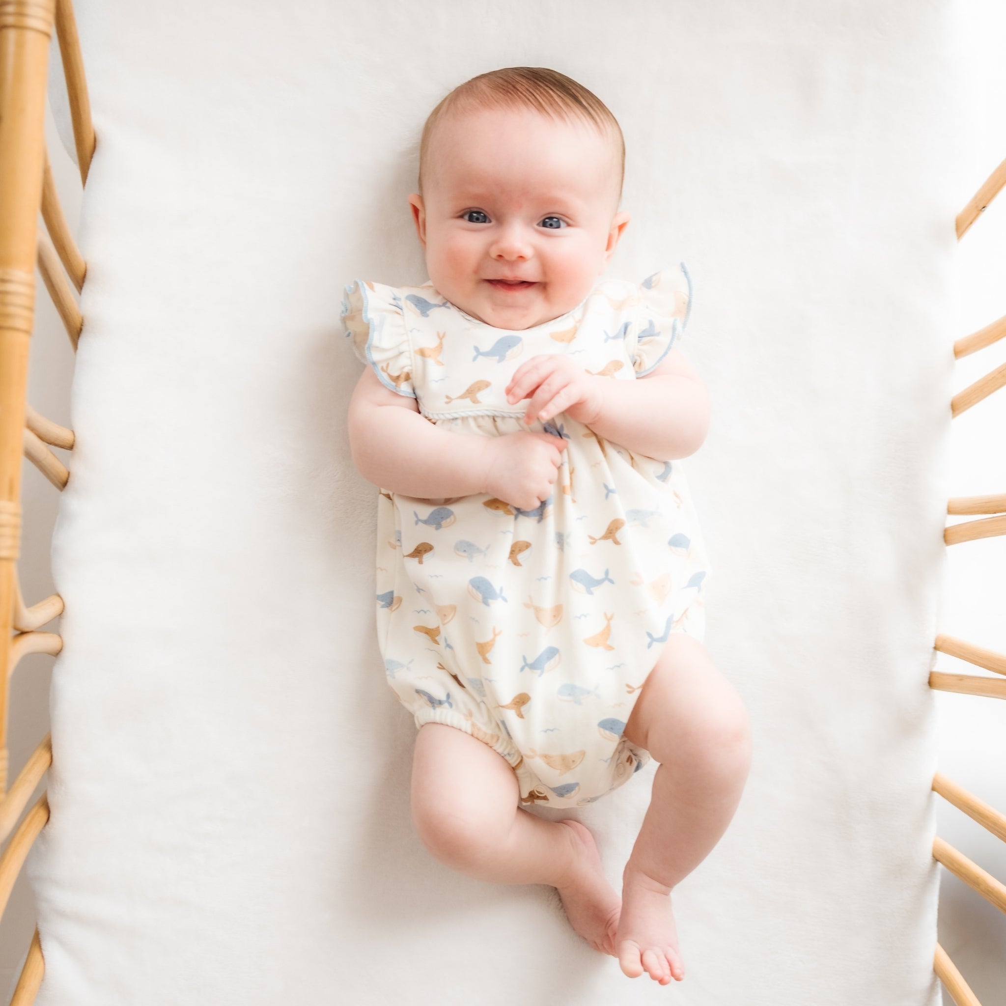 Whale Tales Flutters Bubble - Ivory - Magnolia BabyBubble