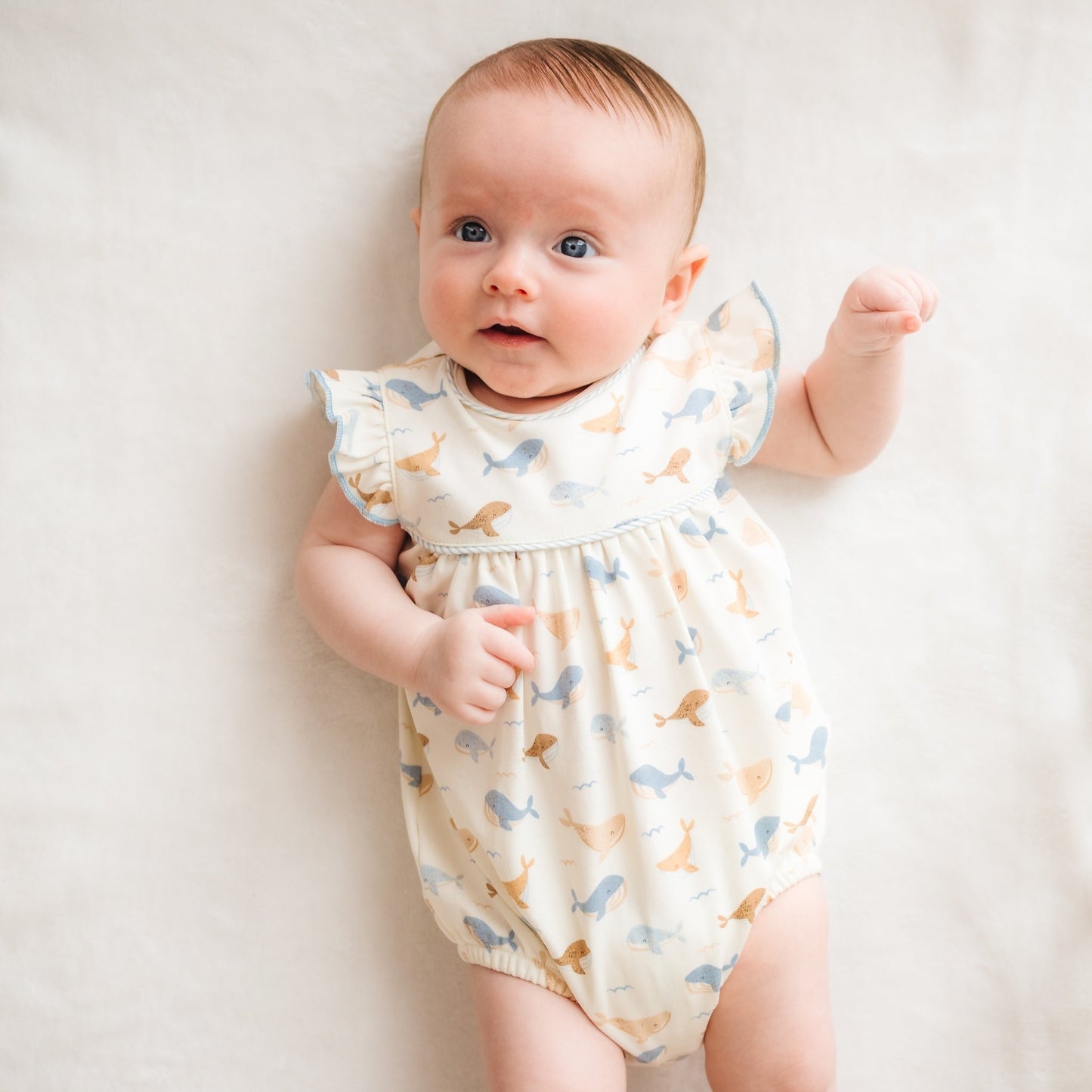 Whale Tales Flutters Bubble - Ivory - Magnolia BabyBubble