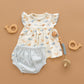 Whale Tales Ruffle Diaper Cover Set - Ivory - Magnolia BabyDiaper Cover