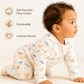 Whale Tales Zip Footie - Magnolia BabyFootie