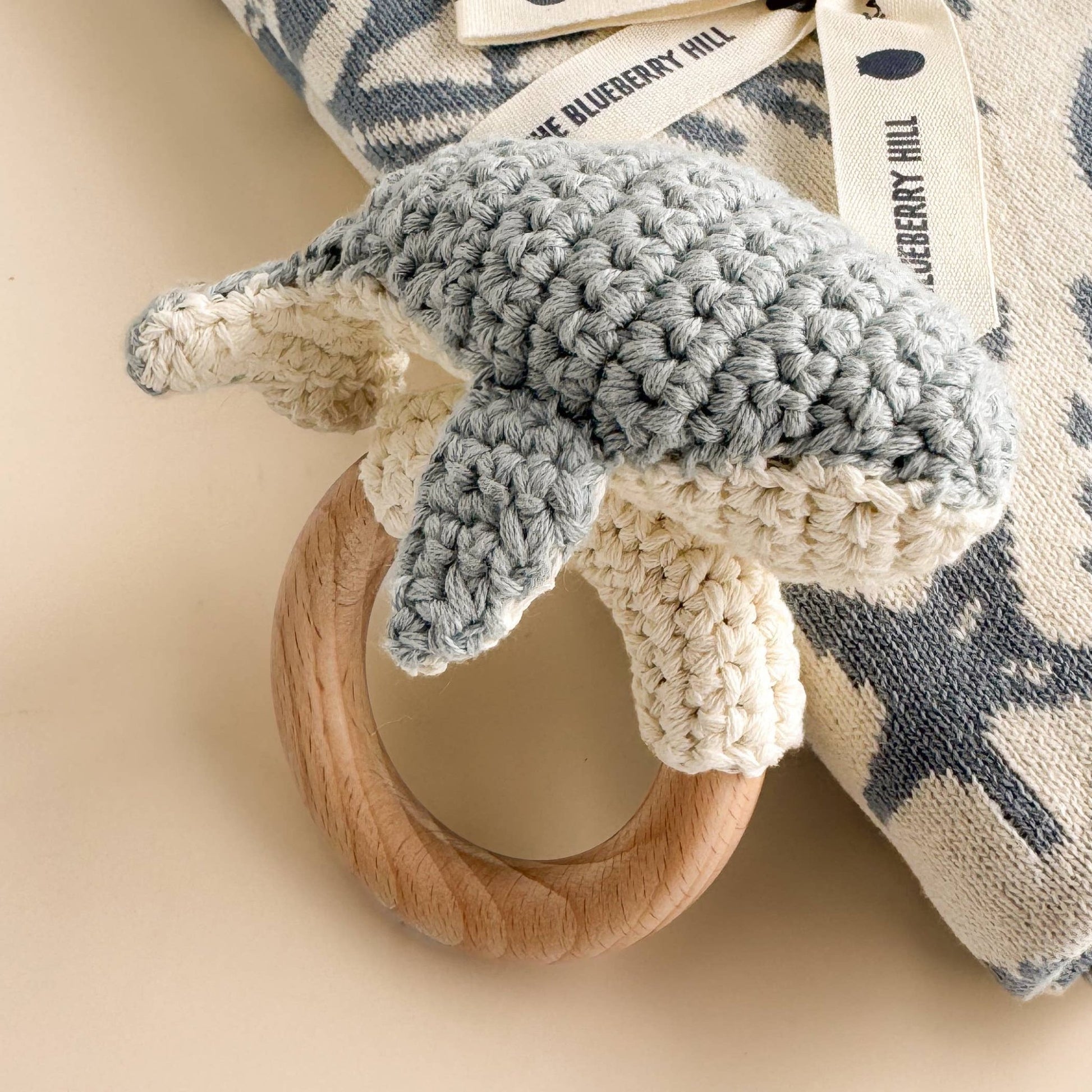 Whale Teething Rattle - Magnolia BabyRattle