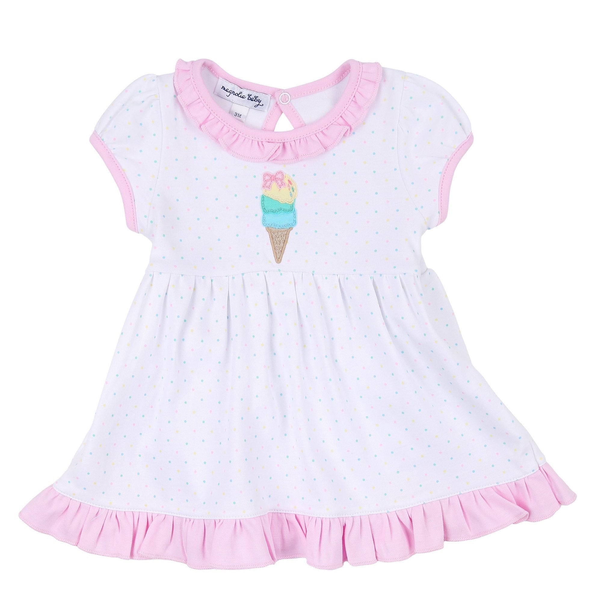 Whats the Scoop! Toddler Short Sleeve Dress - Magnolia BabyDress