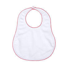  White and Red Basics Bib - Magnolia BabyBib