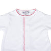 White and Red Basics Footie - Magnolia BabyFootie