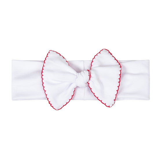 White and Red Basics Headband - Magnolia BabyHeadband