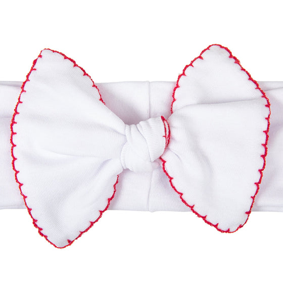 White and Red Basics Headband - Magnolia BabyHeadband