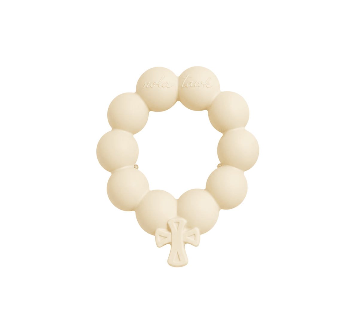 Nola Tawk_White Blessing Beads Teether_1