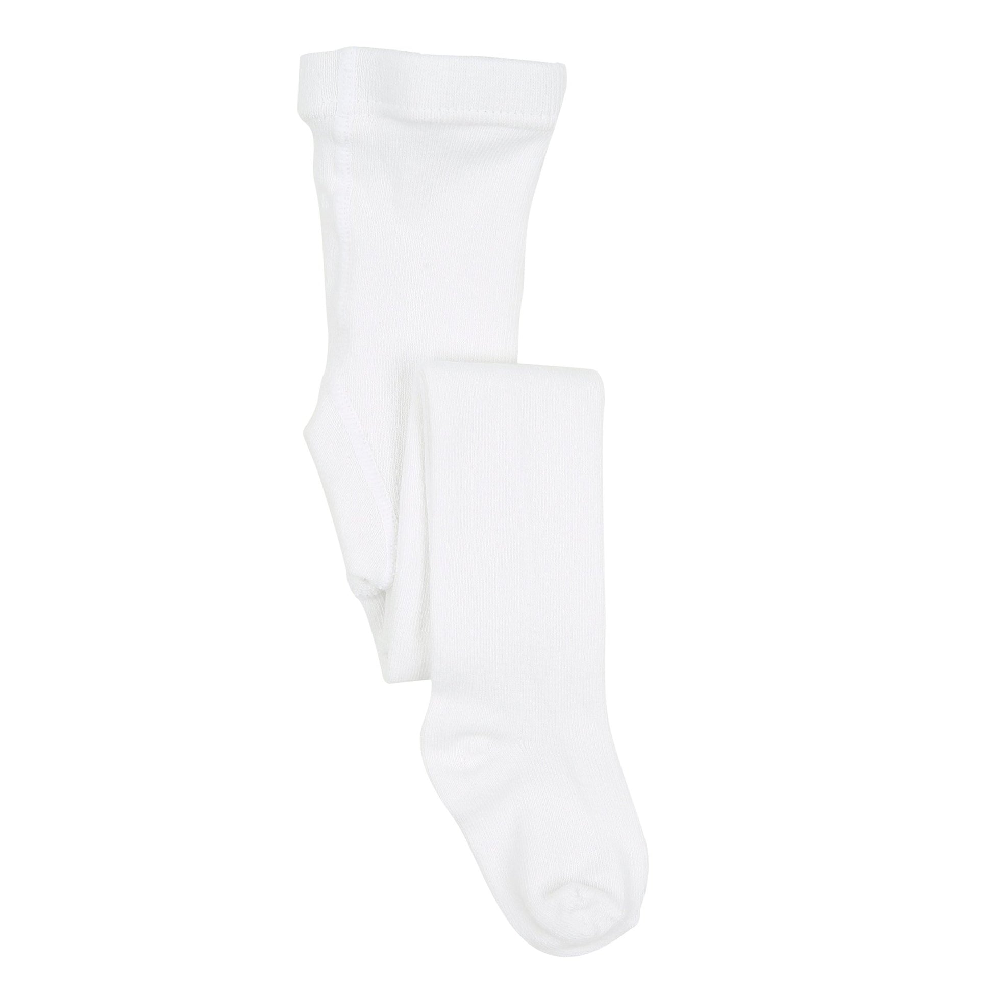 White Cotton Tights - Magnolia BabyTights