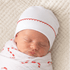 Magnolia Baby_White Essentials Hat with Red Trim_1