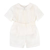 White Organza Boy Shorts Set - Magnolia BabyShort Set