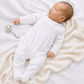 Essentials Smocked Footie -  White