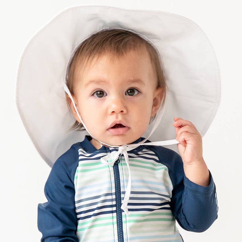 White Sun Hat - UPF 50+ - Magnolia BabyHat