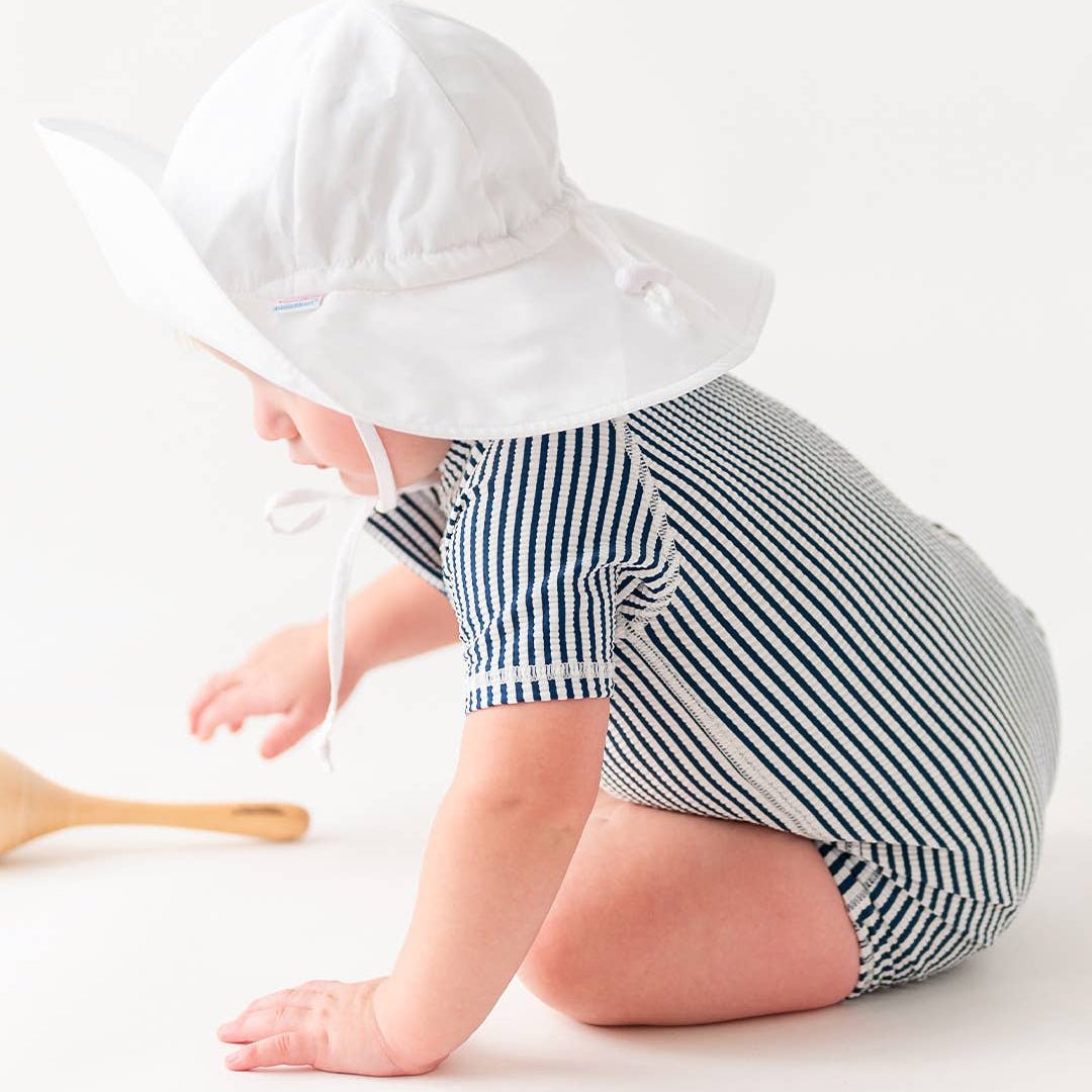 White Sun Hat - UPF 50+ - Magnolia BabyHat
