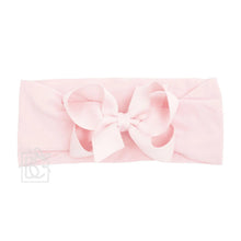  Wide Headband with 4.5" Signature Grosgrain Bow - Light Pink - Magnolia BabyHeadband