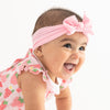 Wide Headband with Knot Bow - Powder Pink - Magnolia BabyHeadband