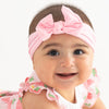 Wide Headband with Knot Bow - Powder Pink - Magnolia BabyHeadband