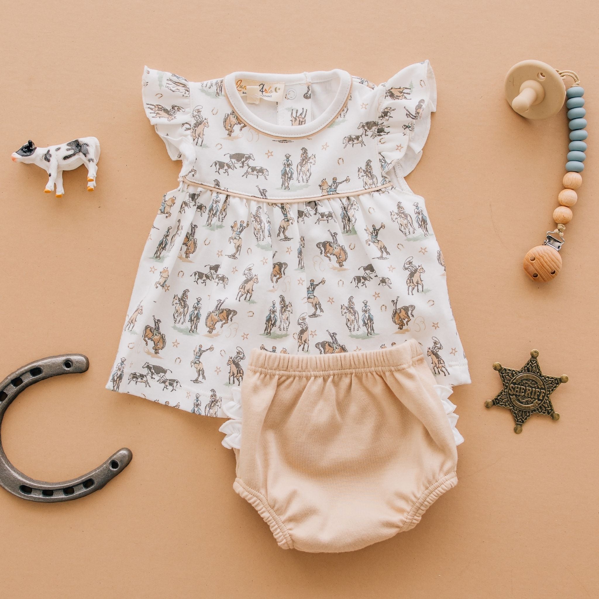 Wild West Ruffle Diaper Cover Set - Luna and ArloDiaper Cover