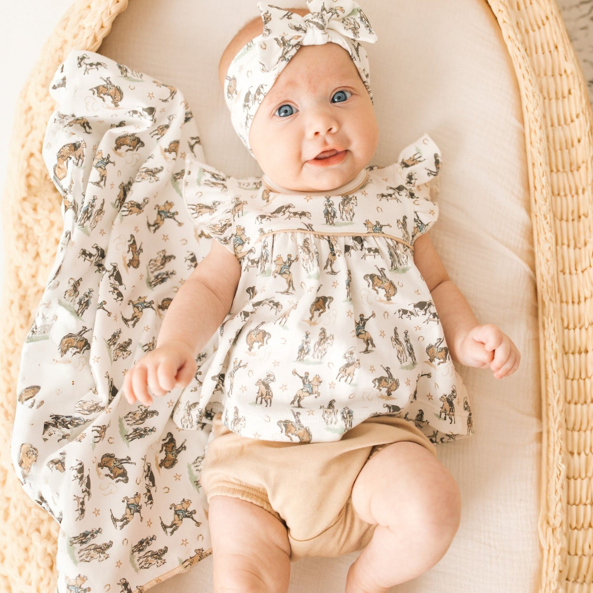 Wild West Ruffle Diaper Cover Set - Luna and ArloDiaper Cover