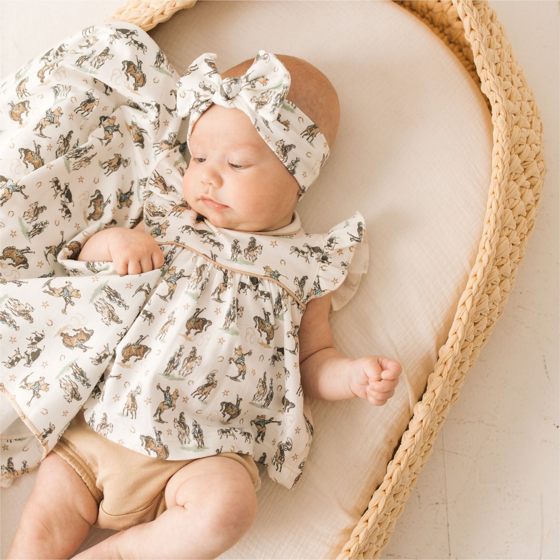 Wild West Ruffle Diaper Cover Set - Luna and ArloDiaper Cover